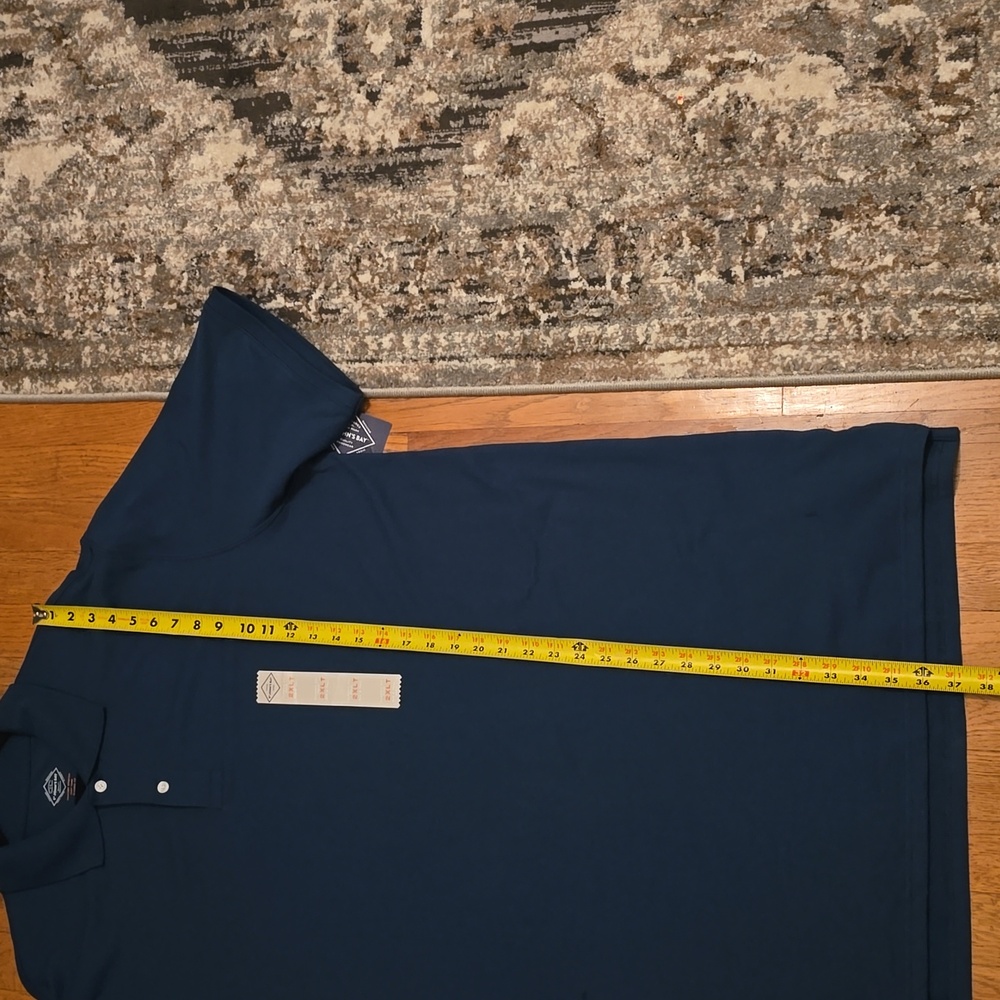 ST. JOHNS BAY MEN'S BIG AND TALL TEAL BLUE SHORT SLEEVE POLO SHIRT SIZE 2XLT - Picture 10 of 14